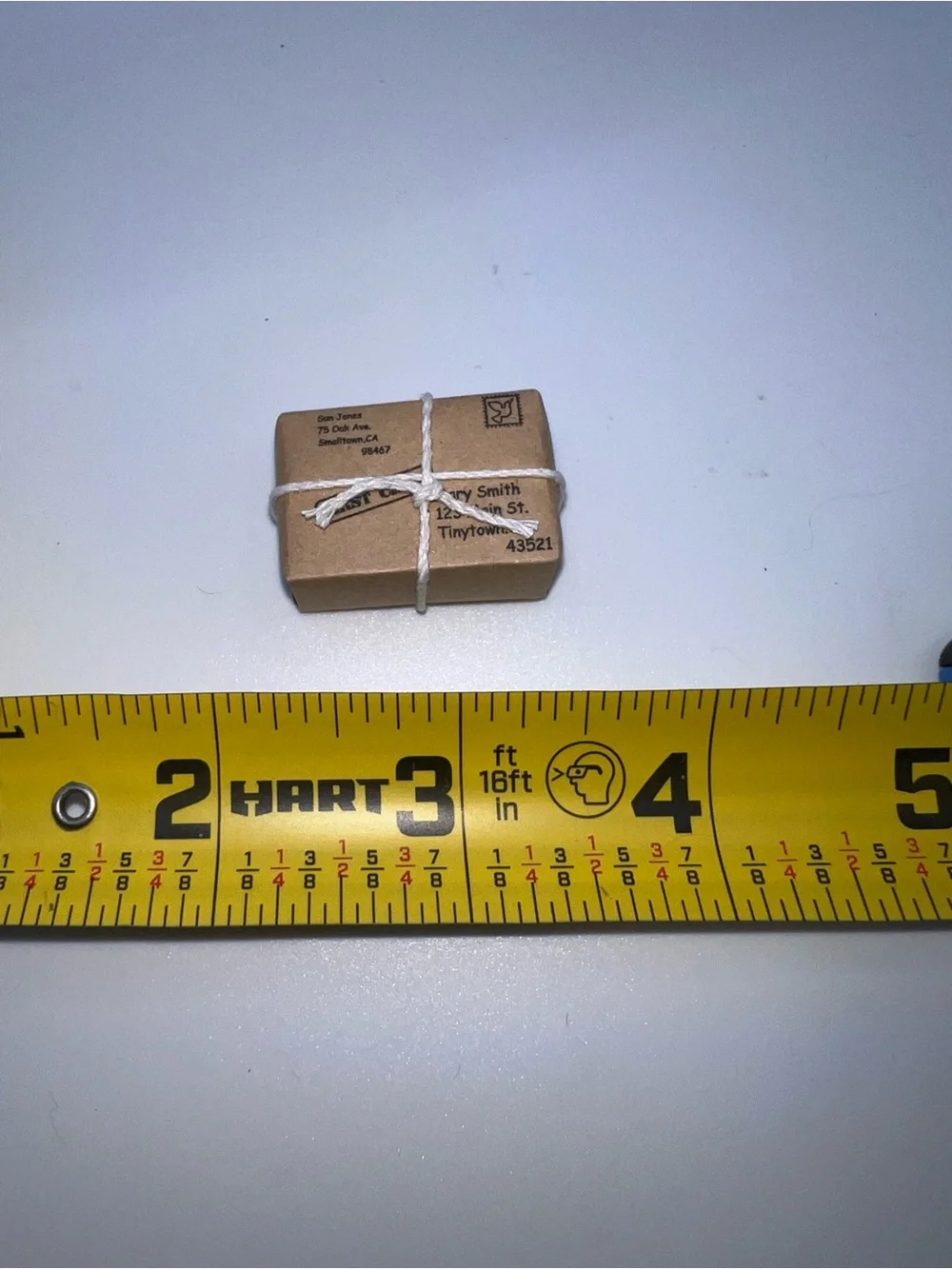 Mini Kraft Gift Box with White Twine